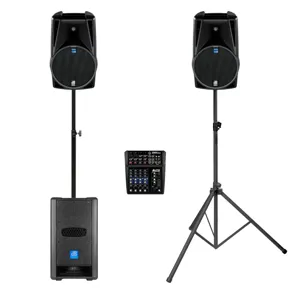 PA [Mini] - 2x speaker op statief + sub incl. mixer (tot 100p)